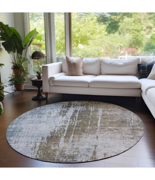 Addison Chantille ACN795-Brown 8 ft. X 8 ft. Round Rug