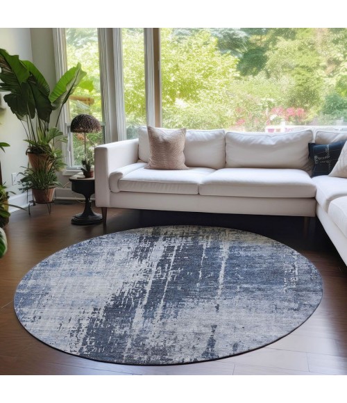 Addison Chantille ACN796-Navy 8 ft. X 8 ft. Round Rug