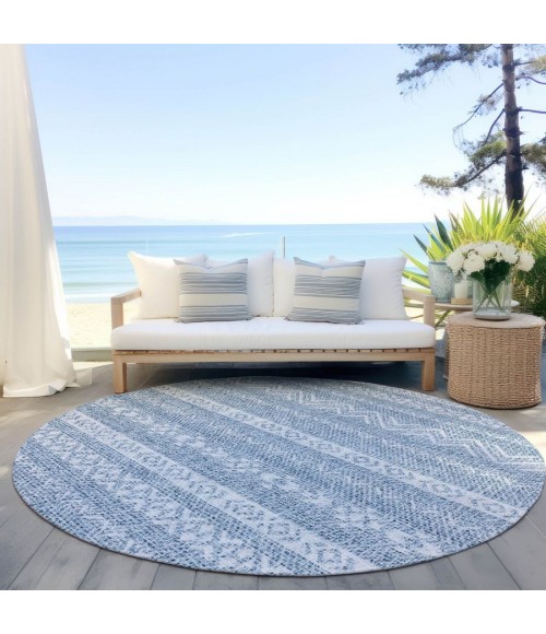 Addison Chantille ACN803-Blue 8 ft. X 8 ft. Round Rug