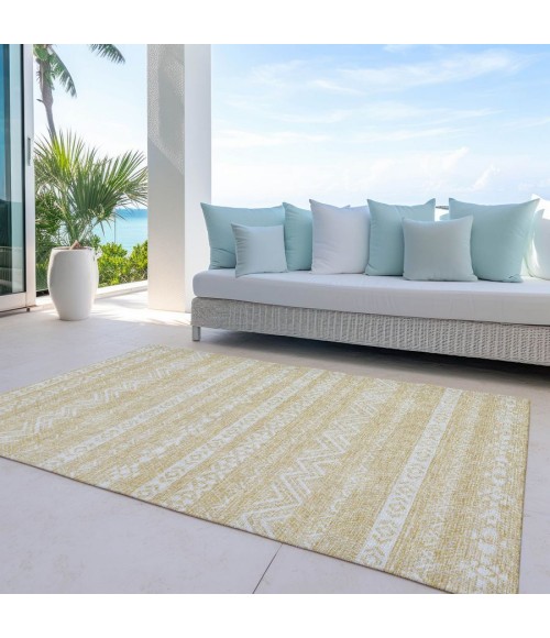 Addison Chantille Rug ACN803-Gold 9 ft. X 12 ft. Rectangle - Rugs Town Addison Chantille ACN803-Gold 9 ft. X 12 ft. Rectangle Rug
