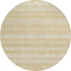 Addison Chantille ACN803-Gold 8 ft. X 8 ft. Round Rug