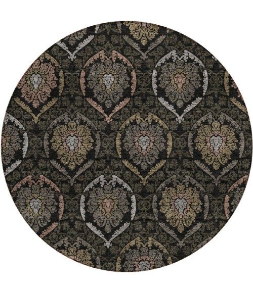 Addison Chantille ACN809-Black 8 ft. X 8 ft. Round Rug