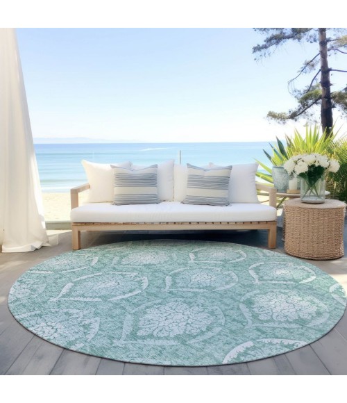 Addison Chantille ACN810-Turquoise 8 ft. X 8 ft. Round Rug