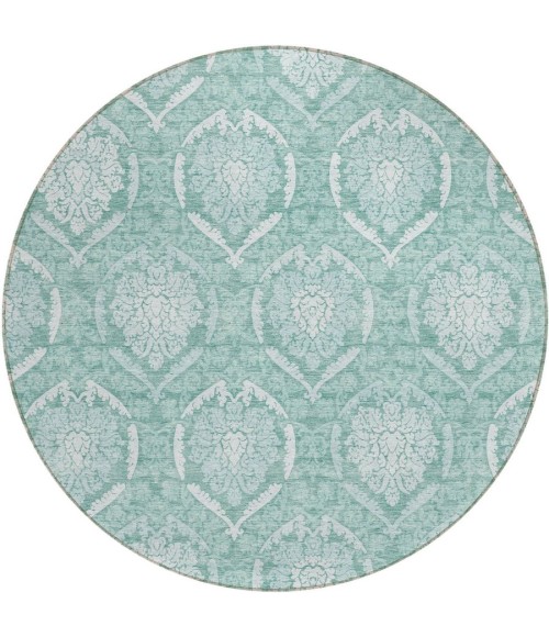 Addison Chantille ACN810-Turquoise 8 ft. X 8 ft. Round Rug