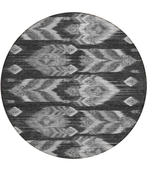 Addison Chantille ACN812-Black 8 ft. X 8 ft. Round Rug