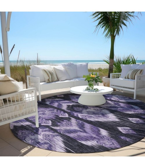 Addison Chantille ACN812-Purple 8 ft. X 8 ft. Round Rug