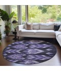 Addison Chantille ACN812-Purple 8 ft. X 8 ft. Round Rug