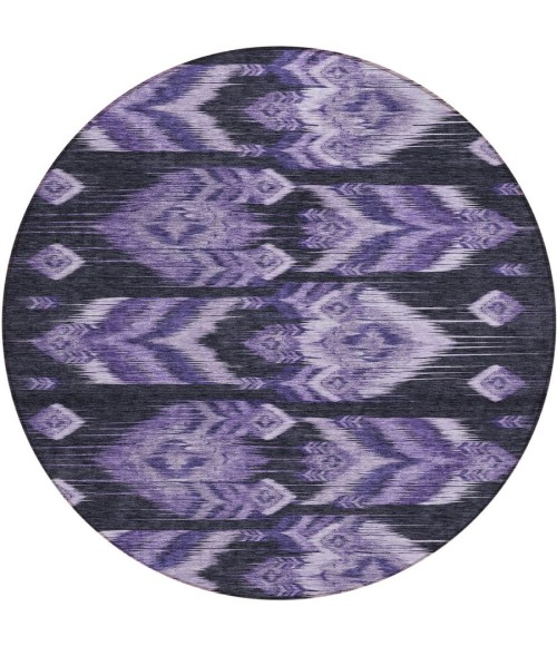 Addison Chantille ACN812-Purple 8 ft. X 8 ft. Round Rug