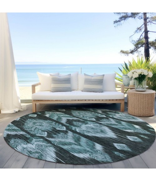 Addison Chantille ACN812-Teal 8 ft. X 8 ft. Round Rug