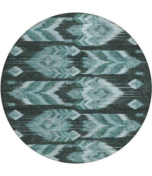 Addison Chantille ACN812-Teal 8 ft. X 8 ft. Round Rug
