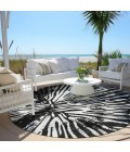 Addison Chantille Rug ACN818-Black 8 ft. X 8 ft. Round - Rugs Town Addison Chantille ACN818-Black 8 ft. X 8 ft. Round Rug