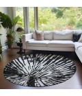 Addison Chantille Rug ACN818-Black 8 ft. X 8 ft. Round - Rugs Town Addison Chantille ACN818-Black 8 ft. X 8 ft. Round Rug