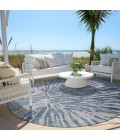 Addison Chantille Rug ACN818-Blue 8 ft. X 8 ft. Round - Rugs Town Addison Chantille ACN818-Blue 8 ft. X 8 ft. Round Rug