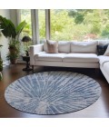 Addison Chantille Rug ACN818-Blue 8 ft. X 8 ft. Round - Rugs Town Addison Chantille ACN818-Blue 8 ft. X 8 ft. Round Rug