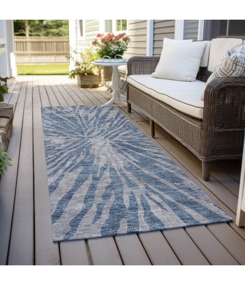 Addison Chantille Rug ACN818-Blue 2 ft. 3 in. X 7 ft. 6 in. Rectangle - Rugs Town Addison Chantille ACN818-Blue 2 ft. 3 in. X 7 ft. 6 in. Rectangle Rug