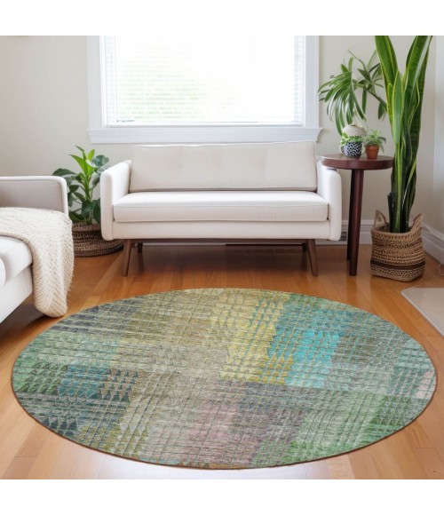 Addison Chantille ACN828-Green 8 ft. X 8 ft. Round Rug