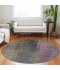 Addison Chantille ACN828-Plum 8 ft. X 8 ft. Round Rug