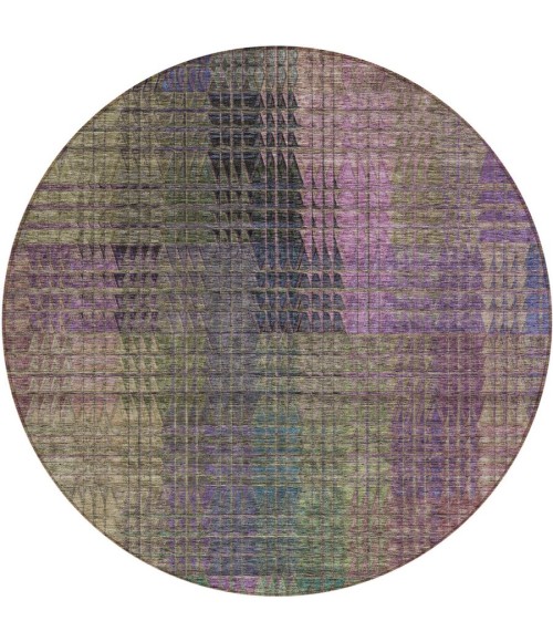 Addison Chantille ACN828-Plum 8 ft. X 8 ft. Round Rug