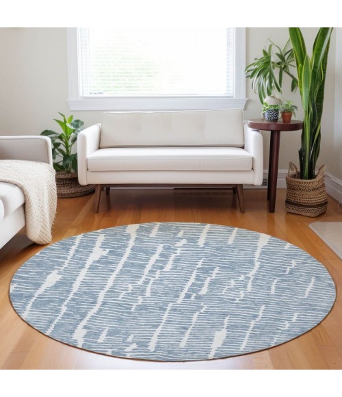 Addison Chantille ACN830-Blue 8 ft. X 8 ft. Round Rug