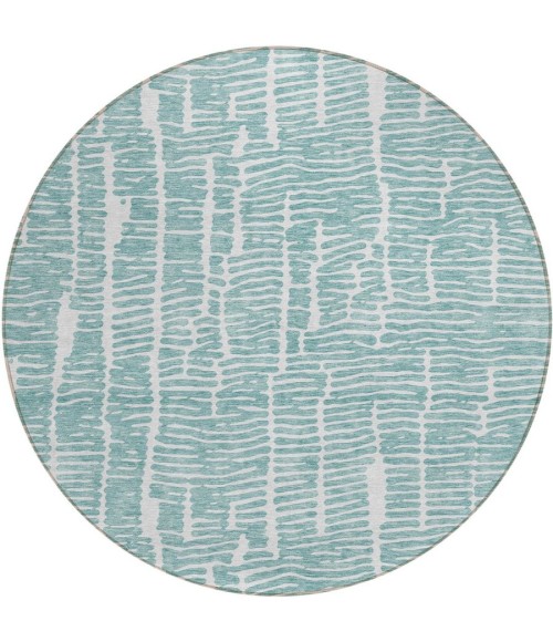 Addison Chantille ACN830-Teal 8 ft. X 8 ft. Round Rug