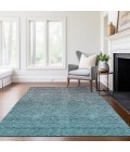 Addison Chantille Rug ACN833-Teal 10 ft. X 14 ft. Rectangle - Rugs Town Addison Chantille ACN833-Teal 10 ft. X 14 ft. Rectangle Rug