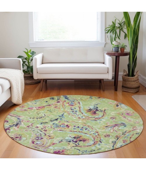 Addison Chantille ACN834-Aloe 8 ft. X 8 ft. Round Rug