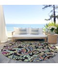Addison Chantille ACN834-Black 8 ft. X 8 ft. Round Rug