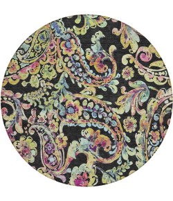 Addison Chantille ACN834-Black 8 ft. X 8 ft. Round Rug