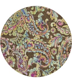 Addison Chantille ACN834-Chocolate 8 ft. X 8 ft. Round Rug