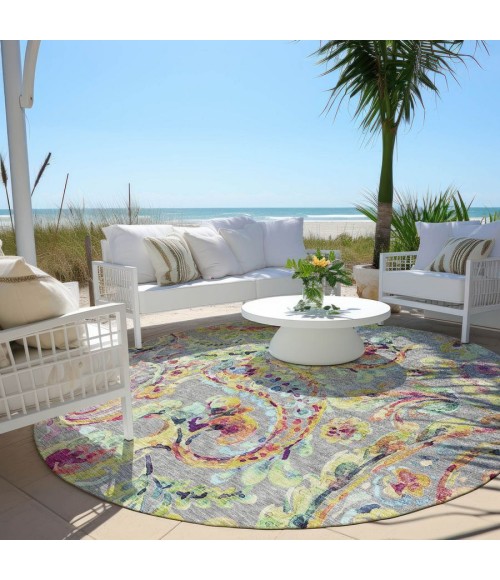 Addison Chantille ACN834-Gray 8 ft. X 8 ft. Round Rug