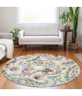 Addison Chantille ACN834-Ivory 8 ft. X 8 ft. Round Rug