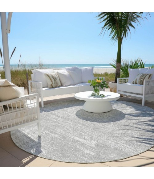 Addison Chantille ACN839-Silver 8 ft. X 8 ft. Round Rug