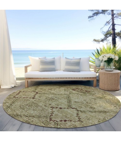 Addison Chantille ACN842-Brown 8 ft. X 8 ft. Round Rug