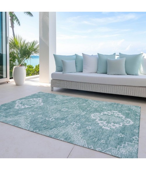Addison Chantille ACN847-Aqua 5 ft. X 7 ft. 6 in. Rectangle Rug