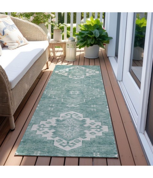 Addison Chantille ACN847-Aqua 2 ft. 3 in. X 7 ft. 6 in. Rectangle Rug