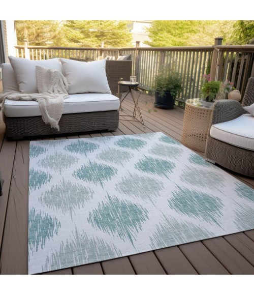 Addison Chantille ACN848-Aqua 10 ft. X 14 ft. Rectangle Rug
