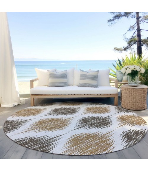 Addison Chantille ACN848-Chocolate 8 ft. X 8 ft. Round Rug