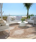 Addison Chantille ACN849-Coral 8 ft. X 8 ft. Round Rug