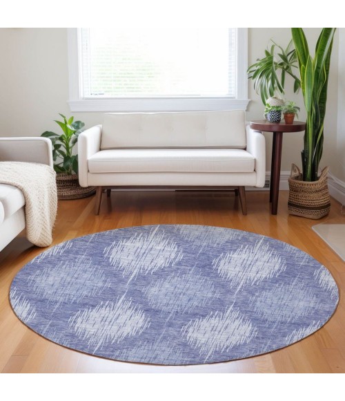 Addison Chantille ACN849-Denim 8 ft. X 8 ft. Round Rug