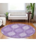 Addison Chantille ACN849-Plum 8 ft. X 8 ft. Round Rug