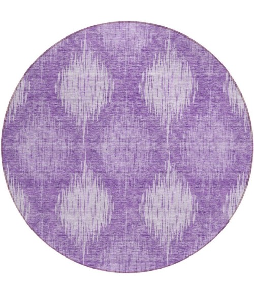 Addison Chantille ACN849-Plum 8 ft. X 8 ft. Round Rug