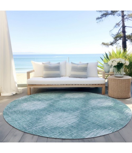 Addison Chantille ACN849-Teal 8 ft. X 8 ft. Round Rug