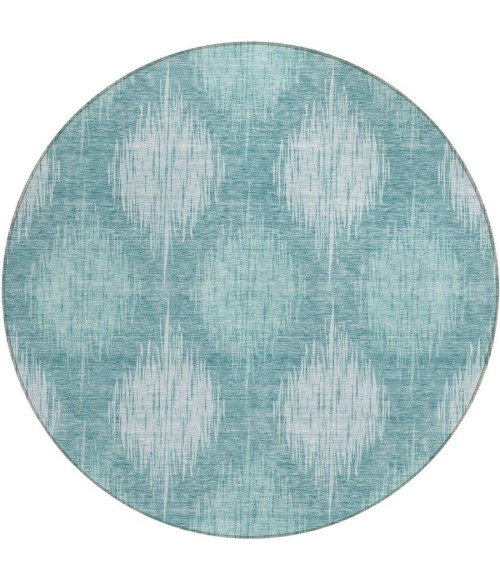 Addison Chantille ACN849-Teal 8 ft. X 8 ft. Round Rug