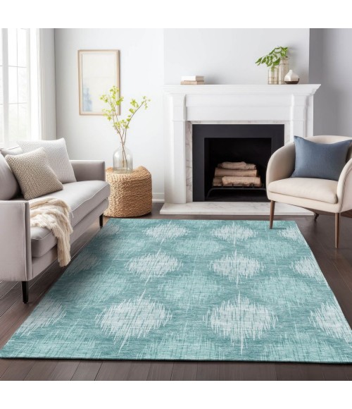 Addison Chantille Rug ACN849-Teal 10 ft. X 14 ft. Rectangle - Rugs Town Addison Chantille ACN849-Teal 10 ft. X 14 ft. Rectangle Rug