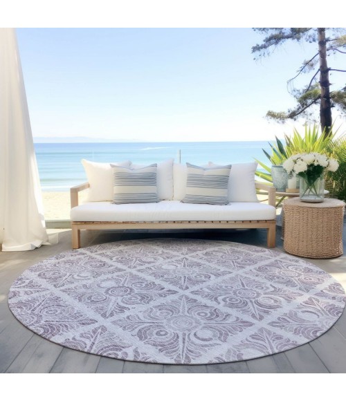 Addison Chantille ACN854-Lavender 8 ft. X 8 ft. Round Rug