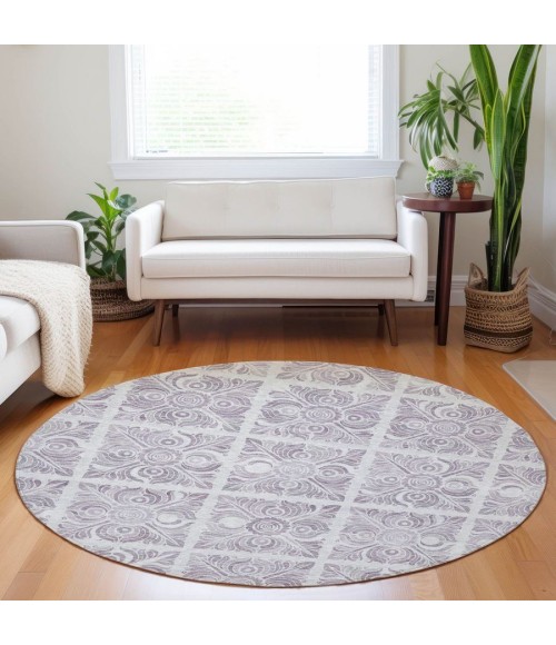 Addison Chantille ACN854-Lavender 8 ft. X 8 ft. Round Rug