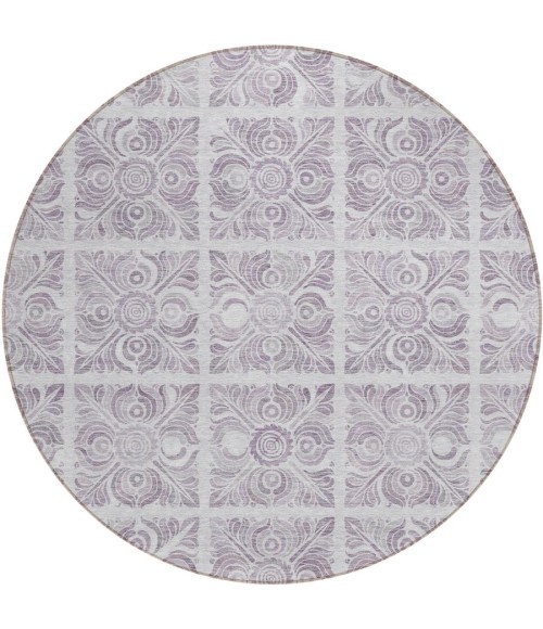 Addison Chantille ACN854-Lavender 8 ft. X 8 ft. Round Rug
