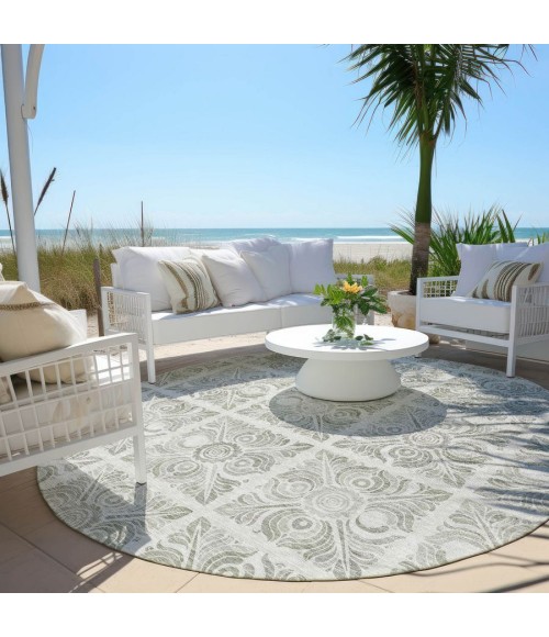 Addison Chantille ACN854-Taupe 8 ft. X 8 ft. Round Rug