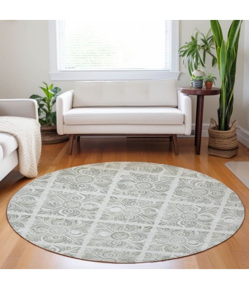 Addison Chantille ACN854-Taupe 8 ft. X 8 ft. Round Rug
