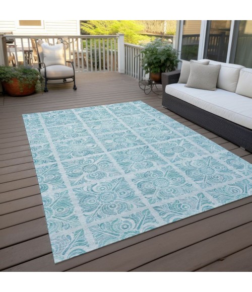 Addison Chantille ACN854-Turquoise 5 ft. X 7 ft. 6 in. Rectangle Rug